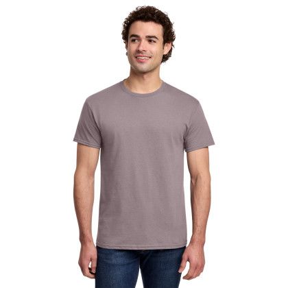 Custom Gildan Light Cotton Tee Shirt - Paragon Brown Custom Gildan Light Cotton Tee Shirt - Paragon Brown