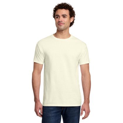 Custom Gildan Light Cotton Tee Shirt - Off White Custom Gildan Light Cotton Tee Shirt - Off White