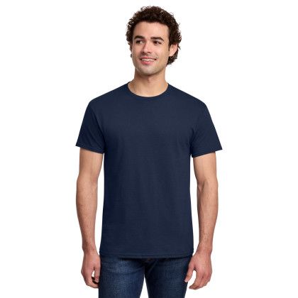 Custom Gildan Light Cotton Tee Shirt - Navy Blue Custom Gildan Light Cotton Tee Shirt - Navy Blue