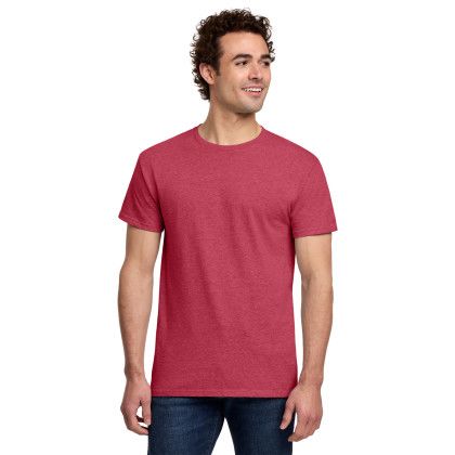 Custom Gildan Light Cotton Tee Shirt - Heather Red Custom Gildan Light Cotton Tee Shirt - Heather Red