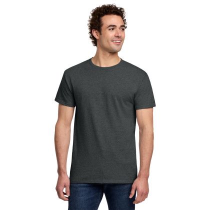 Custom Gildan Light Cotton Tee Shirt - Heather Dark Gray Custom Gildan Light Cotton Tee Shirt - Heather Dark Gray