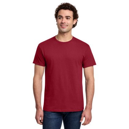 Custom Gildan Light Cotton Tee Shirt - Cherry Red Custom Gildan Light Cotton Tee Shirt - Cherry Red