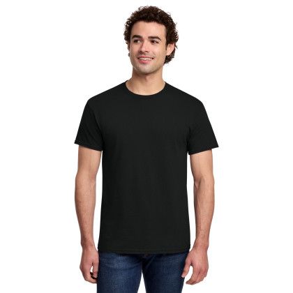 Custom Gildan Light Cotton Tee Shirt - Black Custom Gildan Light Cotton Tee Shirt - Black
