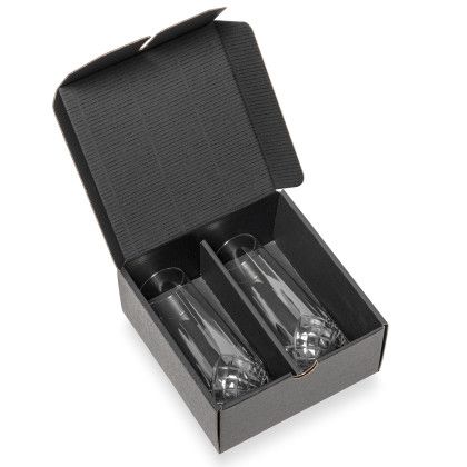 Custom Templeton Stemless Flute Glass - Deep Etch - 9 oz - In Box View Custom Templeton Stemless Flute Glass - Deep Etch - 9 oz - In Box View