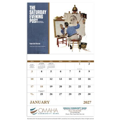 Custom Economy Appointment Calendar - The Saturday Evening Post II - Calendar view