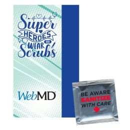 Custom Calling Card with Sanitizer Packet Custom Calling Card with Sanitizer Packet