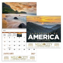 Custom Landscapes of America Spiral Wall Calendar Custom Landscapes of America Spiral Wall Calendar