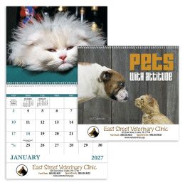 Custom Pets with Attitude Calendar - Spiral