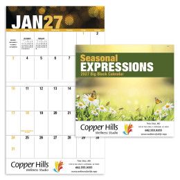 Custom Seasonal Expressions Big Block Calendar - Stapled Custom Seasonal Expressions Big Block Calendar - Stapled