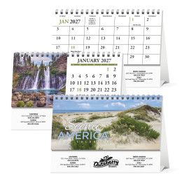 Custom Scenic America Desk Tent Calendar Custom Scenic America Desk Tent Calendar