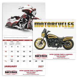Custom Motorcycles - Stapled Calendar Custom Motorcycles - Stapled Calendar