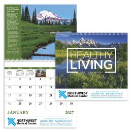 Custom Healthy Living - Spiral Calendar 