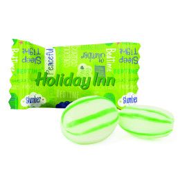 Custom Full Color Green Striped Spearmint - Case of 1000