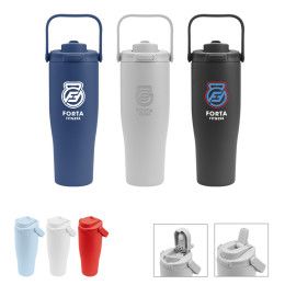 Custom 30 Oz. Denali Sip & Chug Recycled Stainless Steel Tumbler - Group