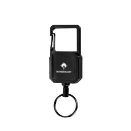 Custom Badge Reel Keychain With Carabiner - Black Custom Badge Reel Keychain With Carabiner - Black