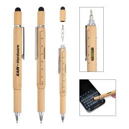 Custom Bamboo Multi-Function Tool Pen