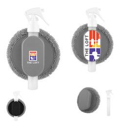 Custom All-In-One Refillable Spray Bottle & Cleaning Cloth Custom All-In-One Refillable Spray Bottle & Cleaning Cloth