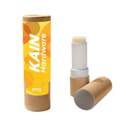 Custom Lip Moisturizer With Kraft Paper Tube - Natural