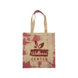 Custom Cotton Candy Tie Dye Tote Bag - Red