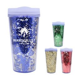 Custom 17 oz. Glamour Glitter Tumbler - All Color