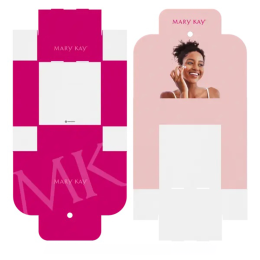 Custom 10" x 10" x 4" Flat White Corrugate Gift Box Full Color Outside