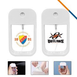 Custom MistFresh Card Hand Sanitizer Spray - 1.25 oz - White