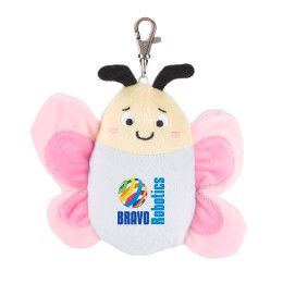 Custom Chelsea Teddy Bear Joy Riders Bag Charms - 5" Plush - Butterfly Custom Chelsea Teddy Bear Joy Riders Bag Charms - 5" Plush - Butterfly