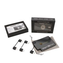 Custom AquaVault ChargeCard Power Bank 2,300 mAh - Black Custom AquaVault ChargeCard Power Bank 2,300 mAh - Black