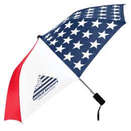 Custom The Patriot Folding Umbrella - Red/white/blue