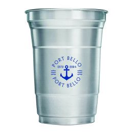 Custom Top Cup by Ball 16 oz Aluminum Cup - Grey