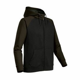 Men's Omega Zip Hoody - Black/Carbon - side/Front