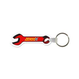 Custom Wrench Shaped USA Made Vinyl Keychain Custom Wrench Shaped USA Made Vinyl Keychain