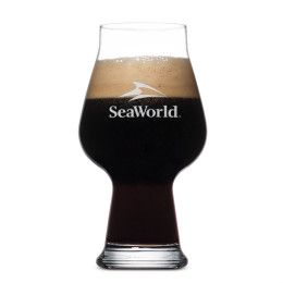 Custom Aragon 20 oz Stout Beer Glass- Deep Etch - Clear