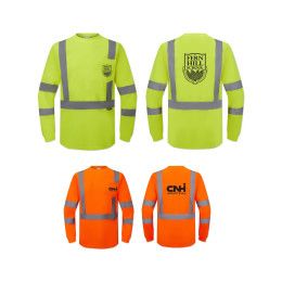 Custom Class 3 Long Sleeve Safety T-Shirt - All Colors 