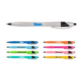 Custom Colored Honesty Pen with Black Accents - Group Custom Colored Honesty Pen with Black Accents - Group