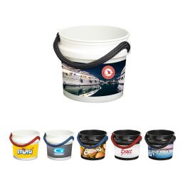 Custom 3.5 Gallon Custom Rope Handle Bucket Custom 3.5 Gallon Custom Rope Handle Bucket