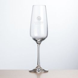 Custom Oldham Flute Glass - Deep Etch - 6.5 oz