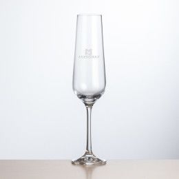 Custom Breckland Flute Glass - Deep Etch - 6.5 oz