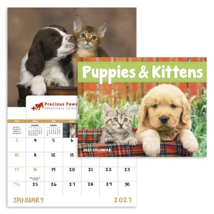 Custom Puppies & Kittens - Window Calendar
