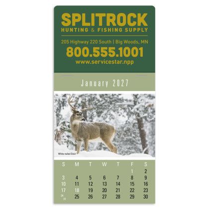 Custom Press-N-Stick Sportsmen Calendar