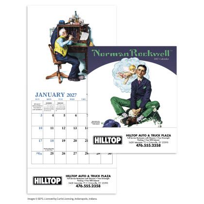 Custom Norman Rockwell Mini Calendar