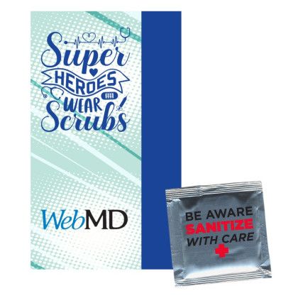 Custom Calling Card with Sanitizer Packet Custom Calling Card with Sanitizer Packet