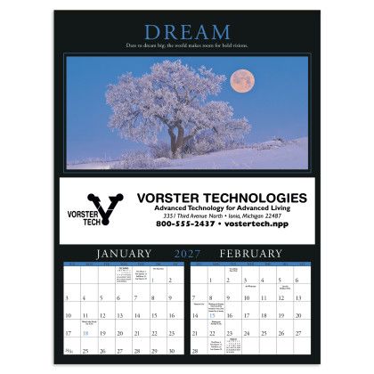 Custom Triumph Motivations - large 6-sheet calendar view