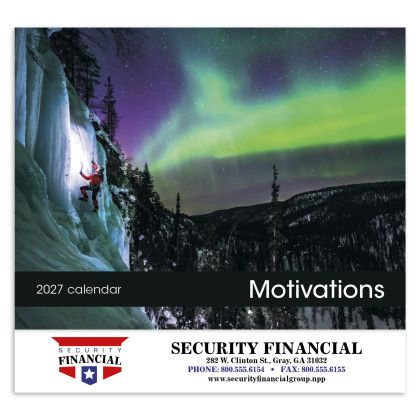 Custom Motivations - Stapled Calendar - Front view