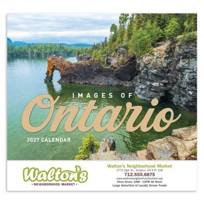 Custom Images of Ontario - Stapled Calendar - Front view