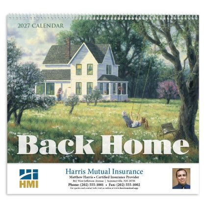 Custom Back Home Appointment Calendar - Spiral - Front Custom Back Home Appointment Calendar - Spiral - Front