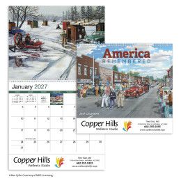 Custom America Remembered Appointment Calendar - Spiral