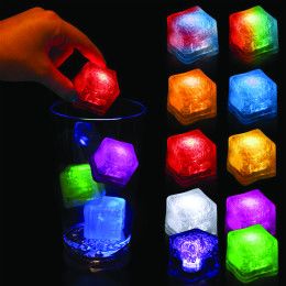 Custom Imprinted RED-WHITE-BLUE Lited Ice Cubes - Blank