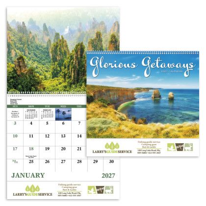 Custom Glorious Getaways - Spiral Calendar