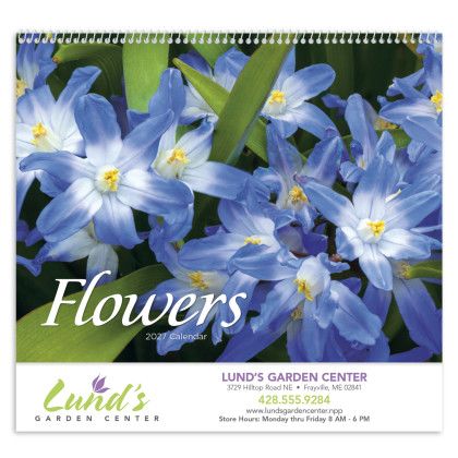 Custom Flowers - Spiral Calendar
